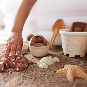 Набор для пляжа и песочницы Mrs. Ertha "All Aboard", микс с бежевым